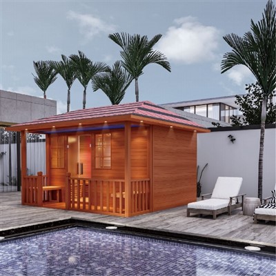 럭셔리 야외사우나